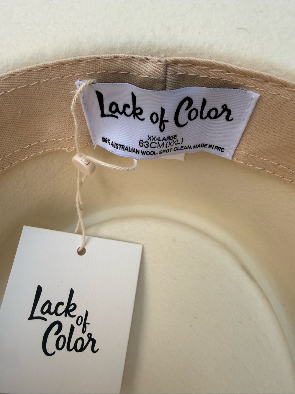 Lack Of Color Cream and Lavender Hat - Picture 8 of 12